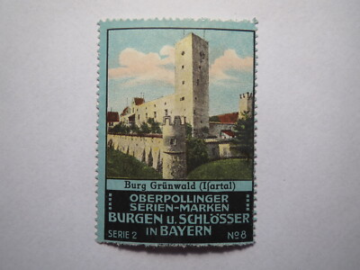 Burg Grünwald Isartal - Oberpollinger - Bayern / Reklamemarke