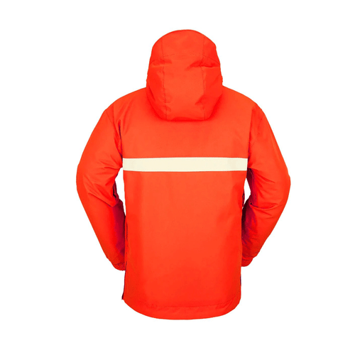 Volcom - Longo Pullover Snowboard Jacket - Orange Shock SALE - Picture 2 of 6