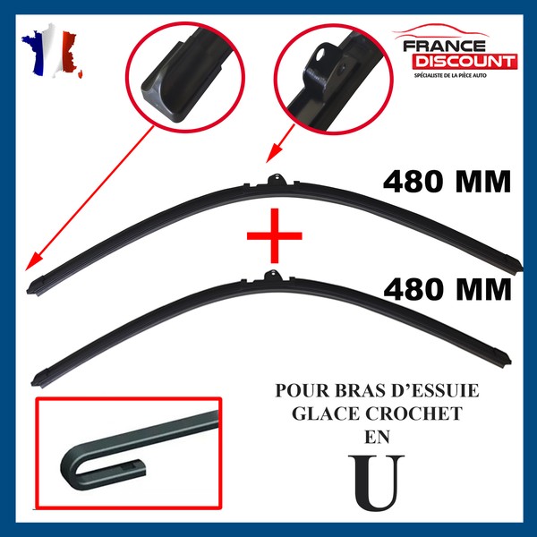 WischbläTter -Wischer Eis Flach Vorne 480+480 MM FüR Dodge Nitro Von 2006 Links-image