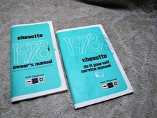 1978 CHEROLET CHEVETTE OWNERS MANUAL & DO IT YOURSELF SERVICE MANUAL