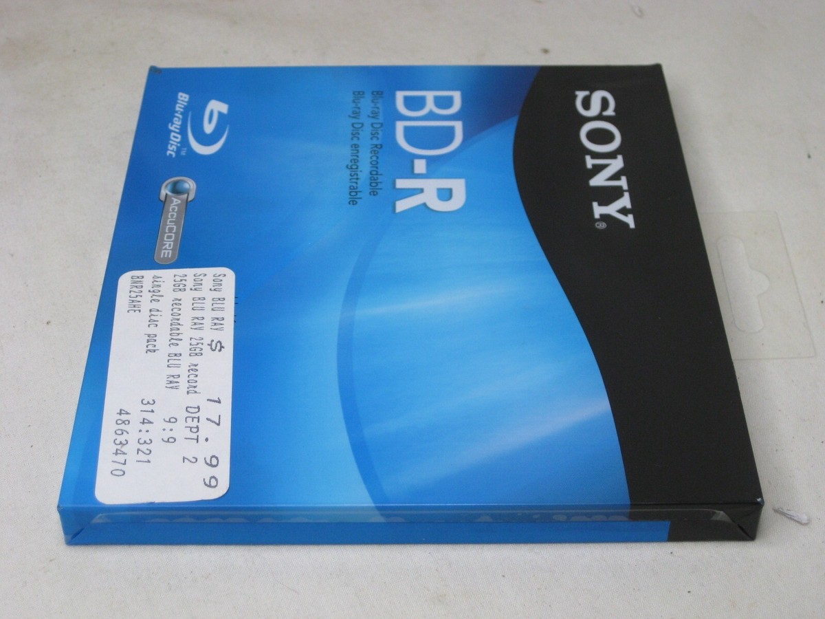 その他 SONY Blu-ray SONY BD-R Blue-ray Disc Recordable 25 GB sealed new | eBay