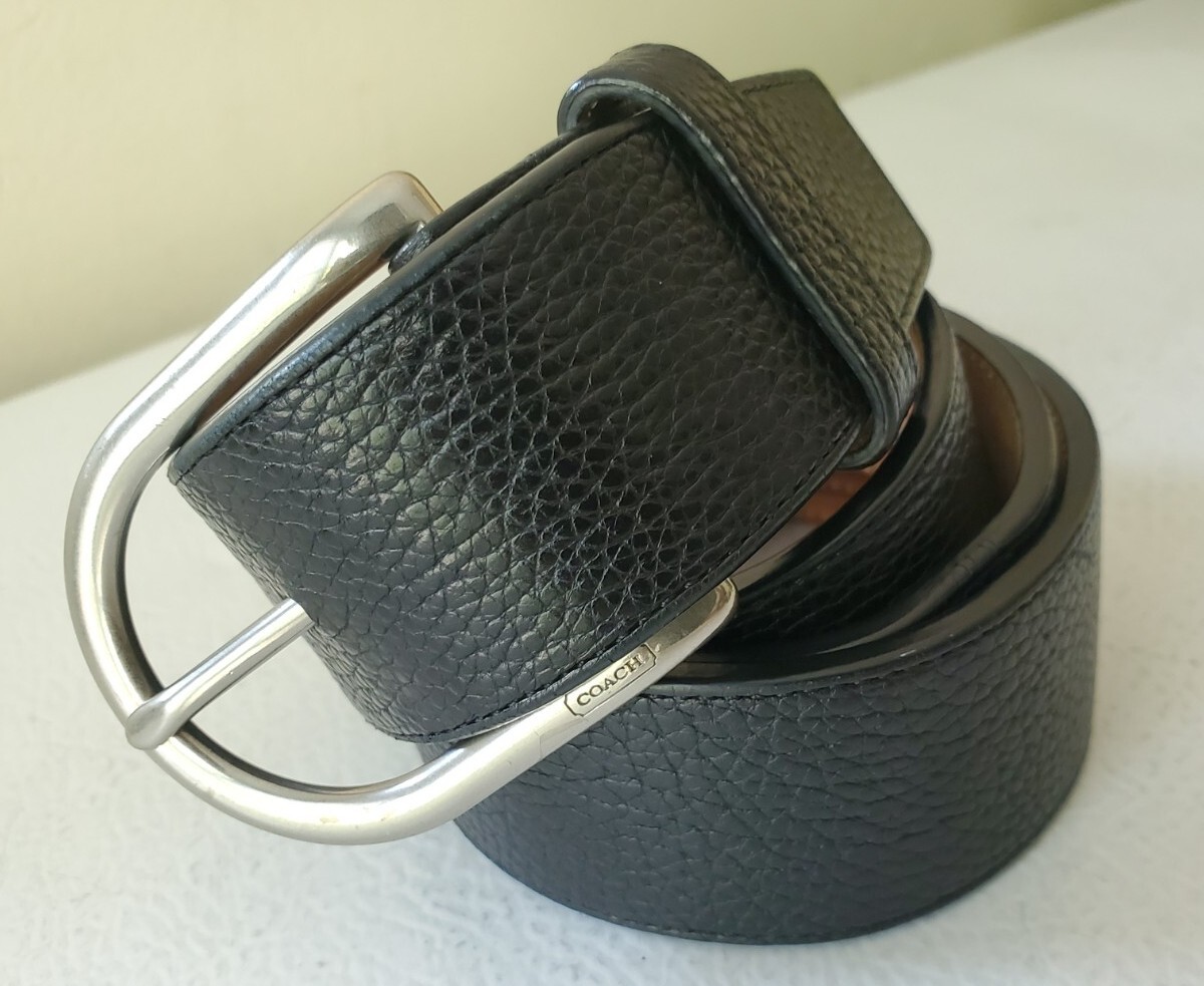 Coach 34” Leather Belt Coach Brown Leather Belt | 34 main image 4