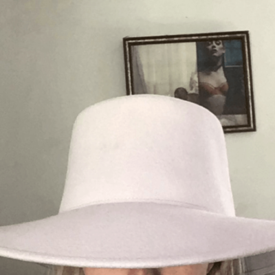 Clearance! Gone tomorrow! SALE RARE Wyeth lilac high crown wool hat Lila in Oatmeal main image 2