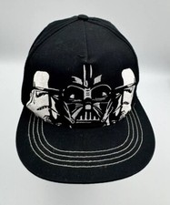 Star Wars Black Darth Vader Lucas Films Snapback Baseball Hat Cap Youth Size