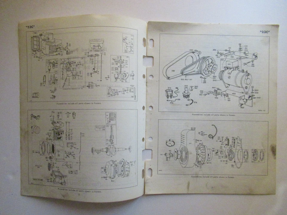 Briggs & Stratton 23C 23C-FB 23C-R6 23C-R6D engine parts list manual catalog - Image 2 of 3