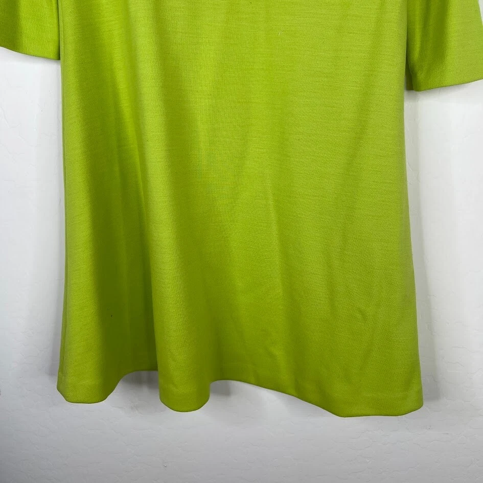 Vestido Lisa Perry Mujer Lana Línea A Manga 3/4 Bolsillos Colorido Verde Talla 6 Foto 4 de 4