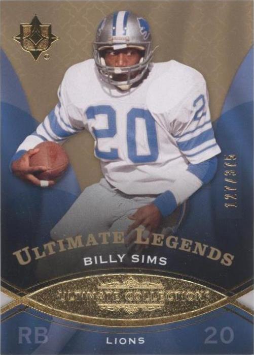 2009 Upper Deck Ultimate Collection Billy Sims #112 - 1 of 2