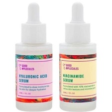 Good Molecules HYALURONIC ACID SERUM 1 Oz. AND NIACINAMIDE SERUM 1 Oz. SET