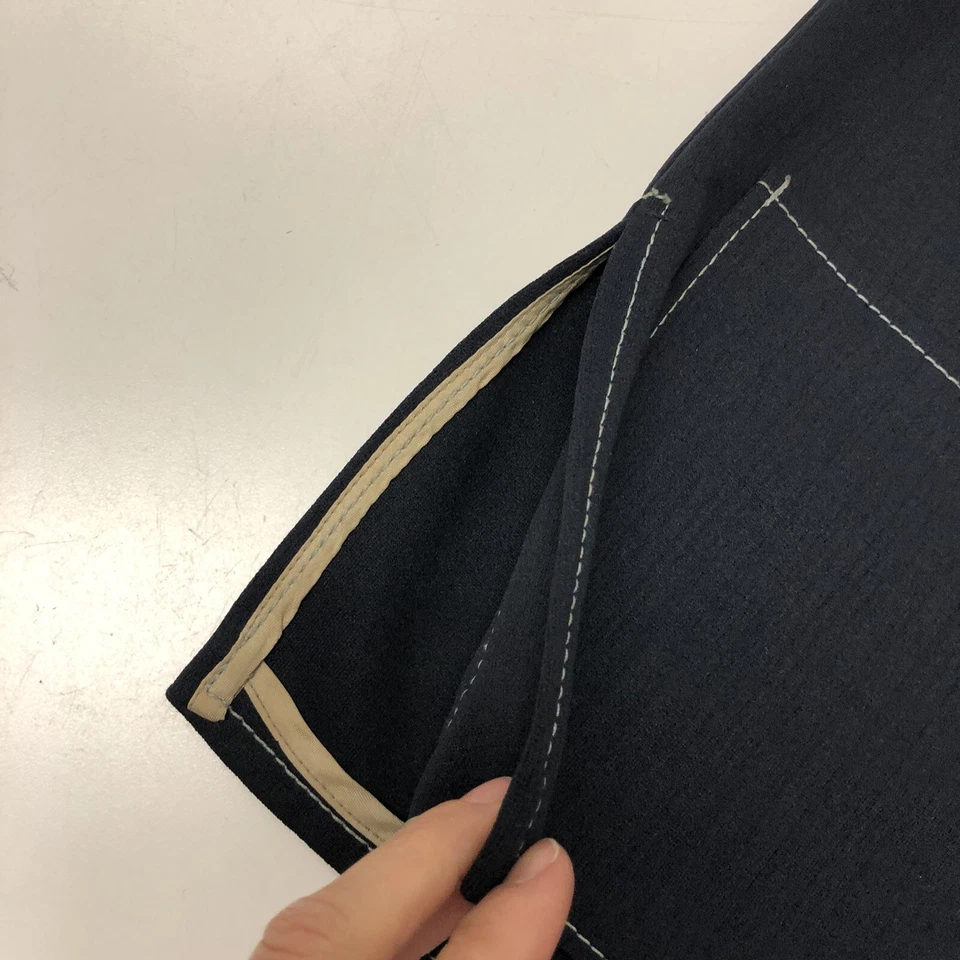 Camisa jaqueta vintage anos 70 Farah Time Out MOD azul hippie WHIP STITCH texturizada LAZER - Imagem 4 de 4