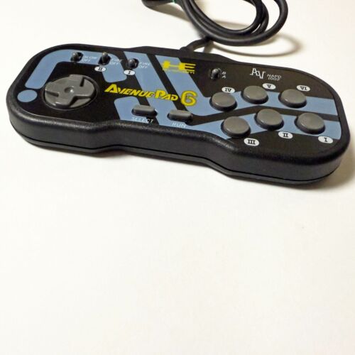 Controlador PC Engine Avenue Pad 6 PCE NEC NAPD 1002 Gris Azul Juego Japón JP - Imagen 3 de 11