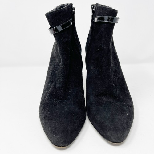 Lulu Guinness Size 38 US 7 Black Suede 