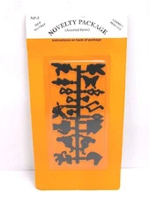 NOS! CREATIVE PLASTICS CUSTOM SIGN NOVELTY FIGURES, ASSORTED, NP-5, BLACK