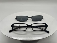 CALVIN KLEIN 5193MGB 001 EYEGLASS FRAMES WITH MAGNETIC POLORIZED CLIP ONS