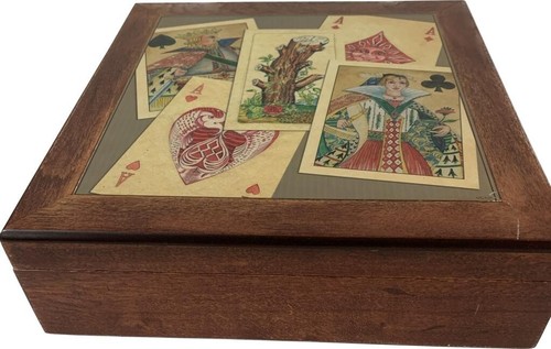 Juego COFANETTO DA POKER ROYALE con FICHES , CARTE DA GIOCO E DADI X89 - Foto 3 di 8