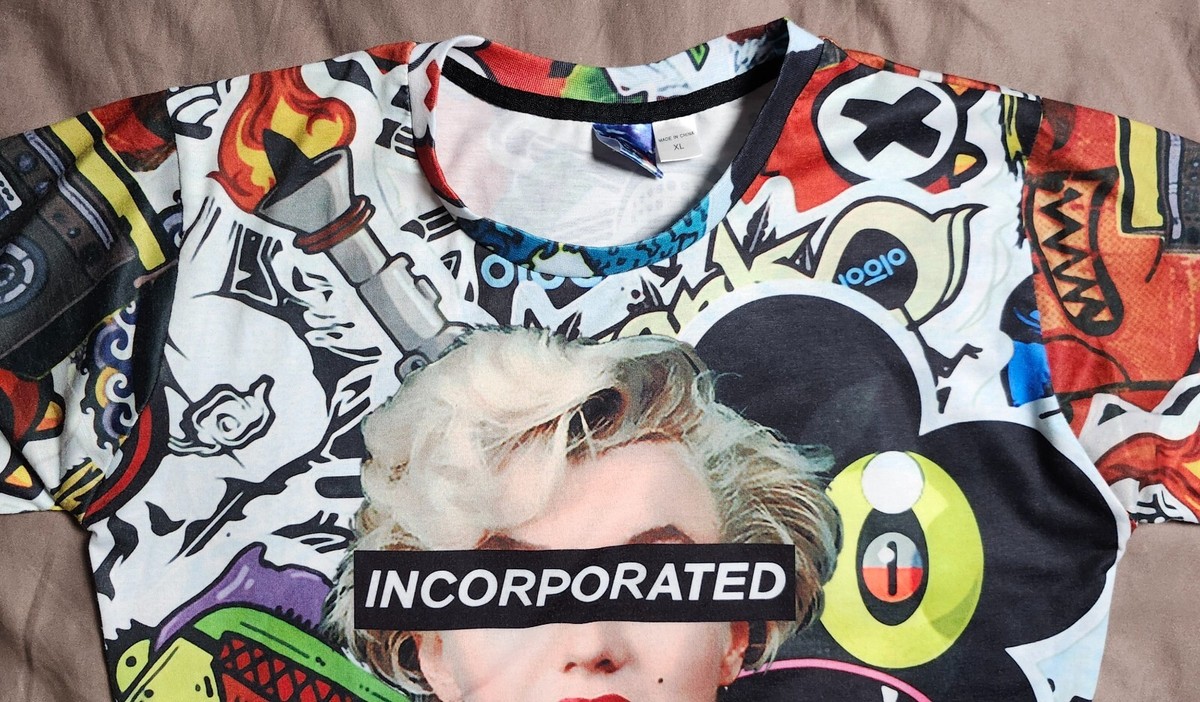 Mr.11ページ Mr 1991 & Miss GO Inc T Shirt All Over Print Multicolor Size XL