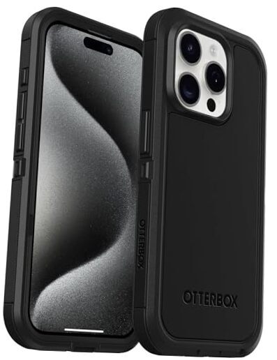 iPhone 15 Pro Defender XT MagSafe Case Rugged Shockproof Black-image