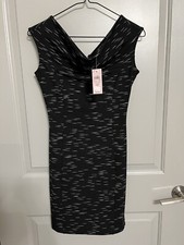 Ann Taylor Dress Size 0 Petite - Slim - Pencil Dress - Black/White - NWT