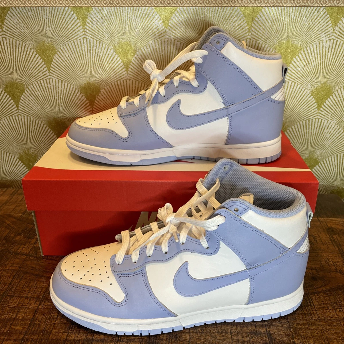 light blue dunks high