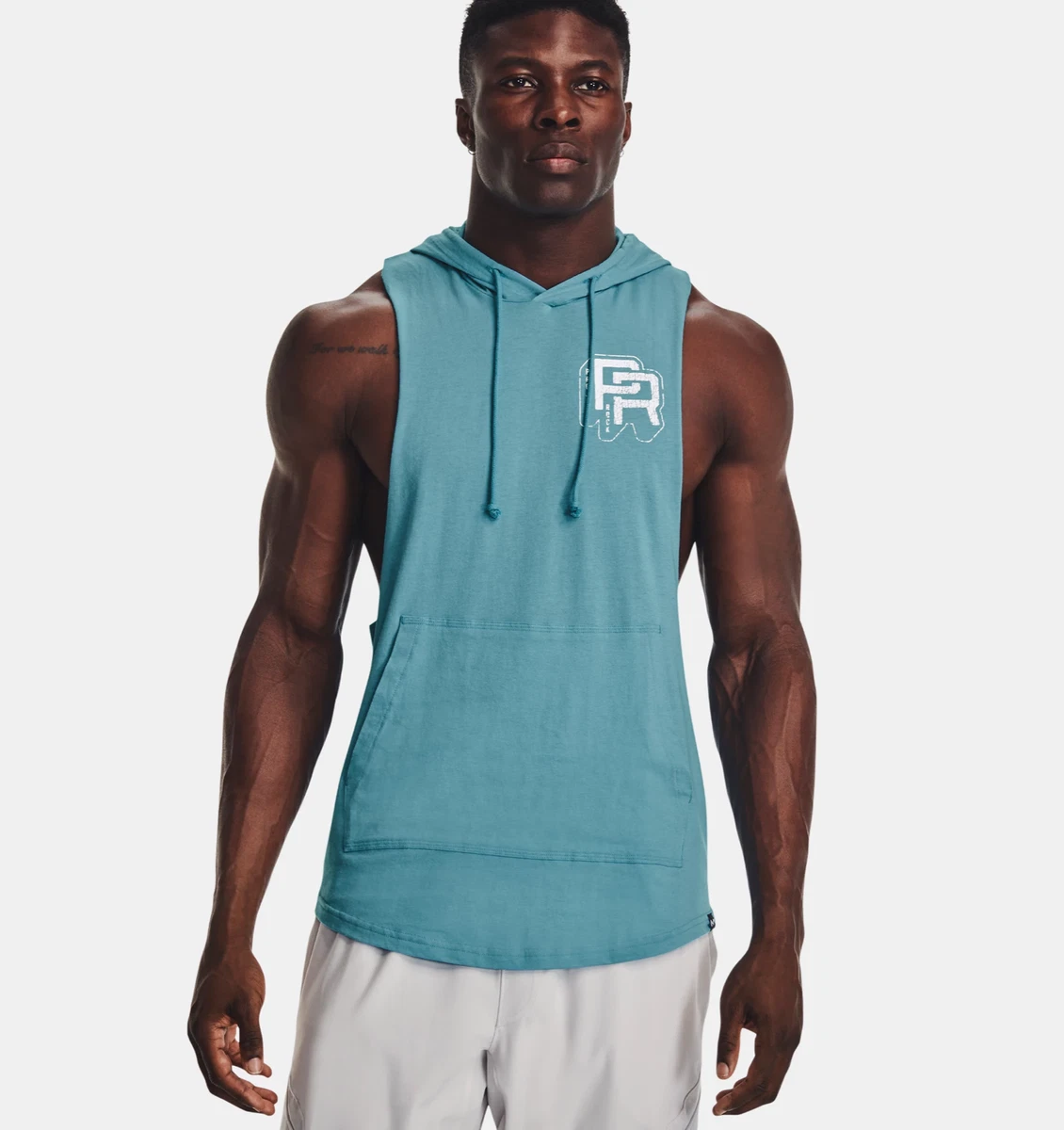 the rock hoodie sleeveless