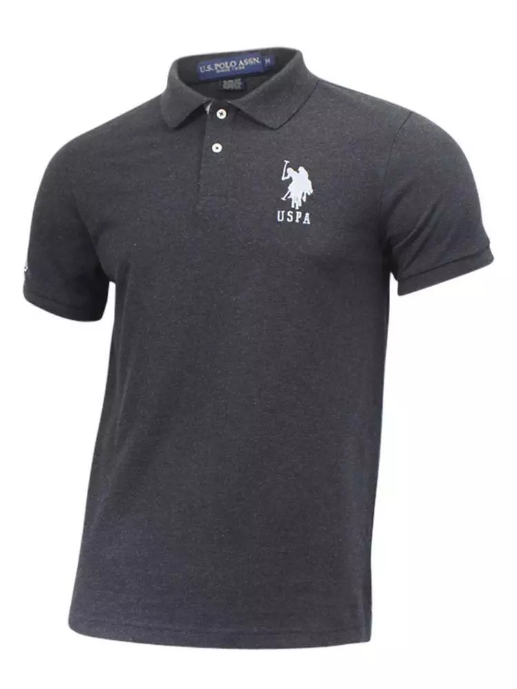 U.S. Polo Assn. Men's Short Sleeve Slim Fit Solid Pique Polo Shirt