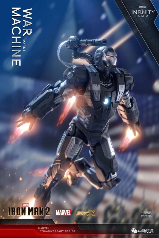 Zd Toys Iron Man War Machine Mk1 Iron Man 2 Action Figure Marvel NEW IN BOX