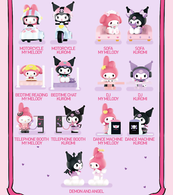 POP MART - SANRIO CHARACTERS SWEET BESTIES KUROMI X MY MELODY SERIES B –  BoxxDesu