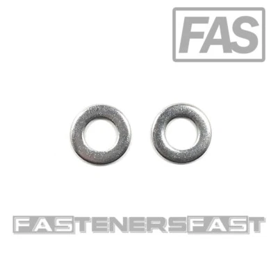 FAS (100) M8 DIN125A Stainless Steel Flat Washer 8mm DIN 125 A2 (QTY:100 Pieces)