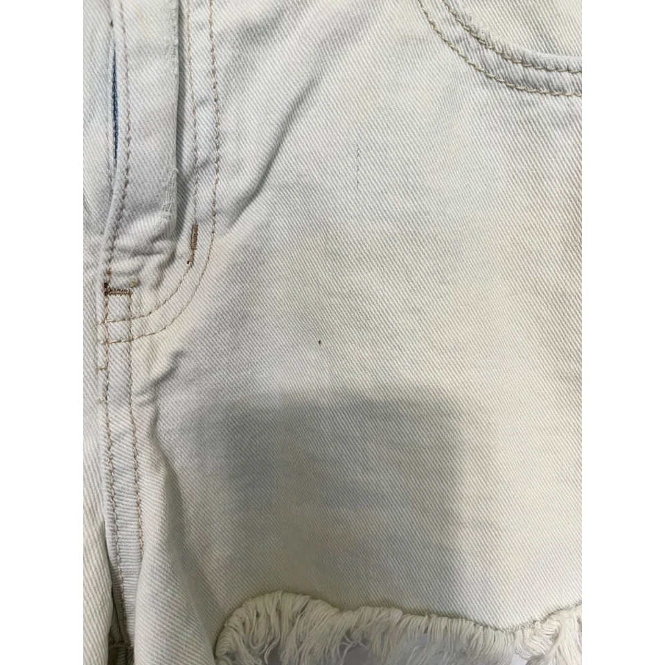 Free People Denim Shorts Light Acid Wash Junior 28 - Image 3 of 4