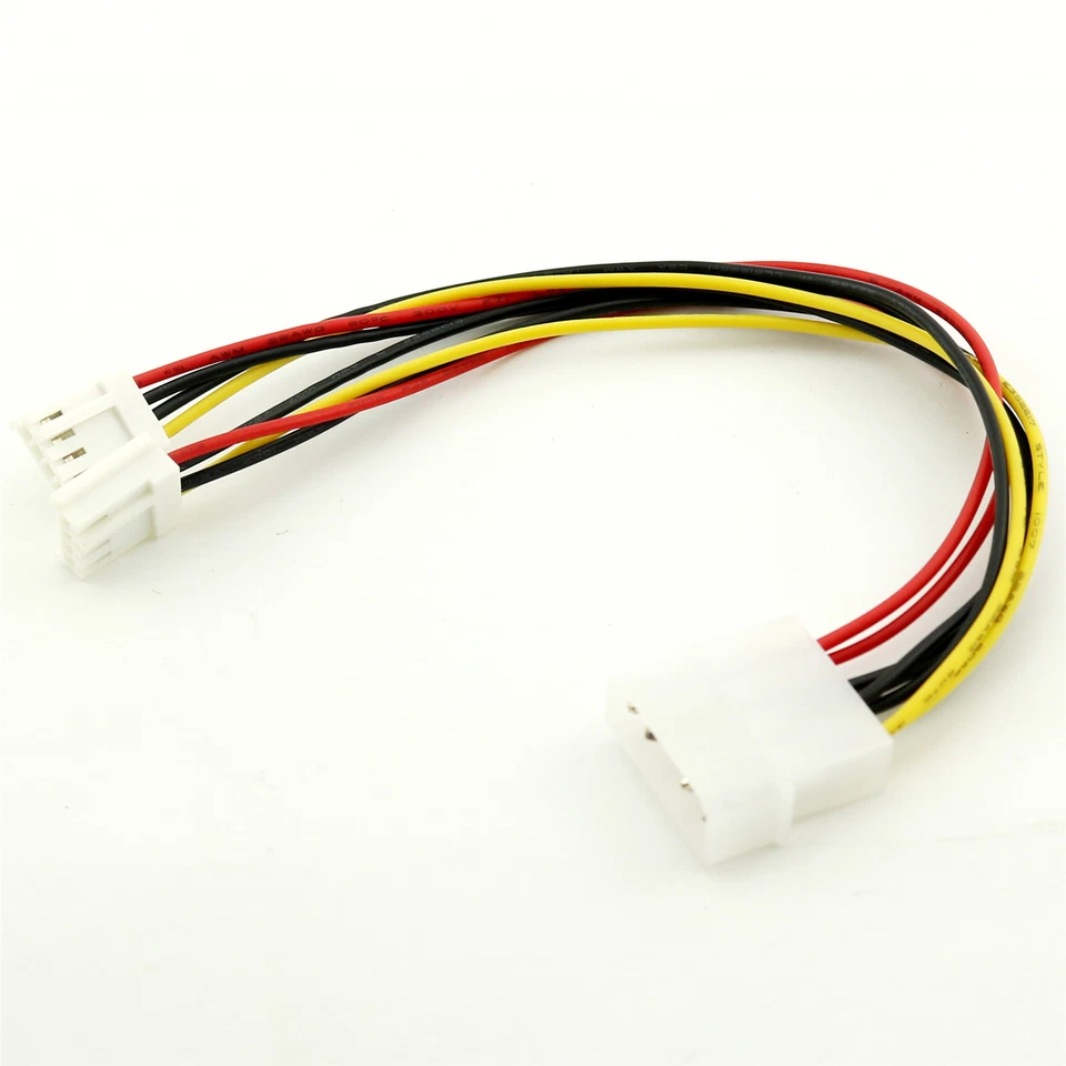 10x 5,25" 4 Pin Molex auf 2 x 3,5" Diskettenlaufwerk FDD Power Splitter Adapterkabel - Bild 2 von 4