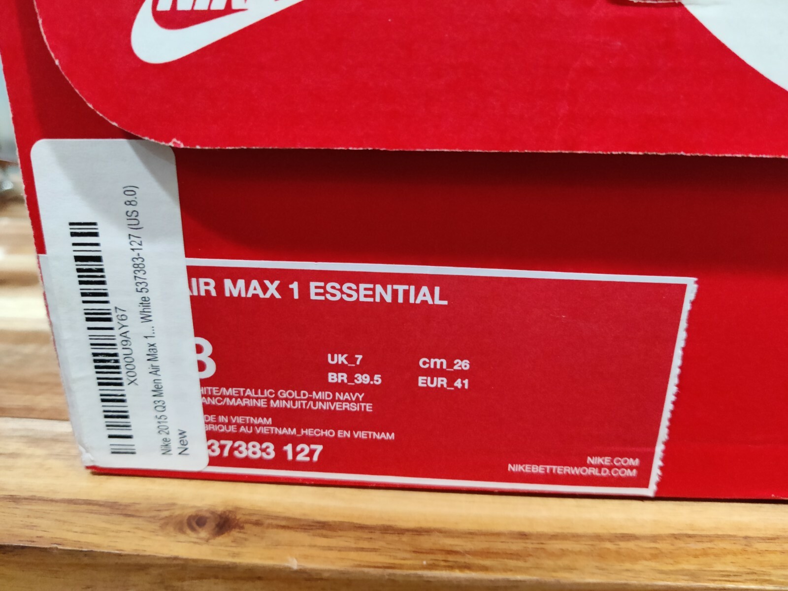 Size 8 - Nike Air Max 1 Essential Olympic for sale online | eBay