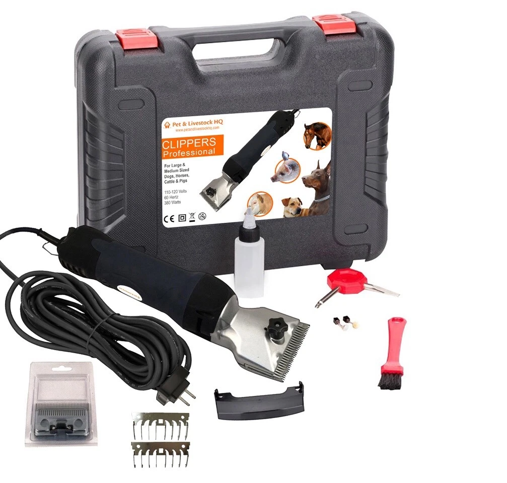 380W professional electric animal hair clippers horse dog pet grooming trimmers
Opens in a new windo