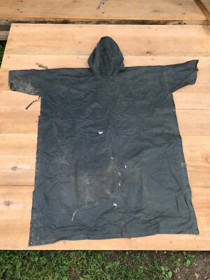 Vintage Official Boy Scout Parka Rain Coat 1950's Boy Scout Tag and Buttons Very