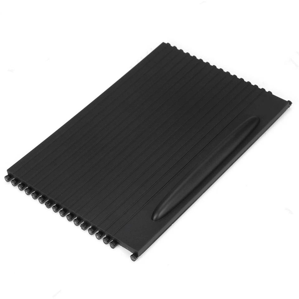 Cubierta persiana enrollable portavasos consola delantera negra para Porsche Cayenne 2003-2010 Foto 2 de 3