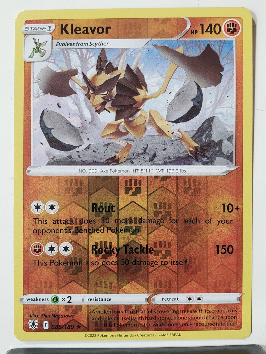 REVERSE HOLO Kleavor 085/189 NM - Astral Radiance Pokemon Card $2 REVERSE HOLO Kleavor 085/189 NM - Astral Radiance Pokemon Card $2