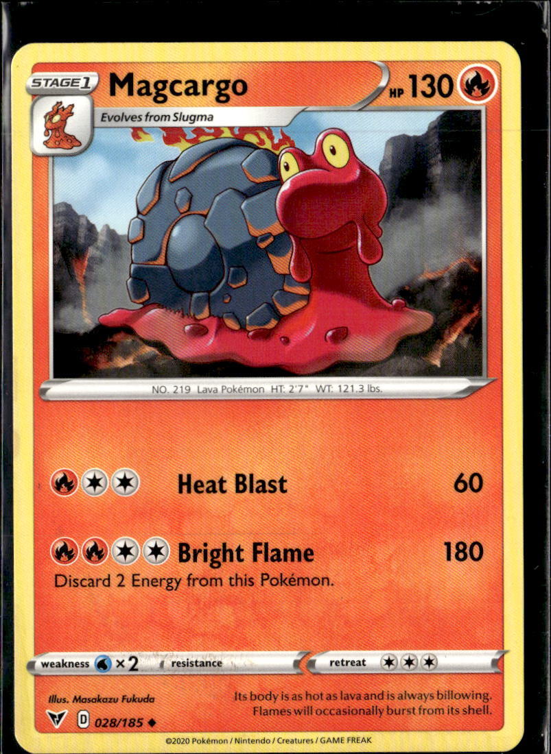 Pokemon Magcargo 028/185 Vivid Voltage Non Holo UnCommon 5 Card Lot