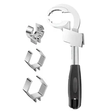 Universal Double-Ended Adjustable Wrench 80mm Crescent Wrench for Plumbing Sink