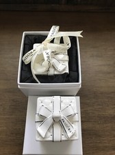 2016 Pandora Porcelain Gift Box Christmas Ornament Lot Of 2