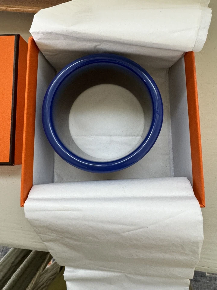 HERMES оригинальный ограниченный выпуск браслет браслет Вьетнам коричневый/синий - Изображение 4 из 4