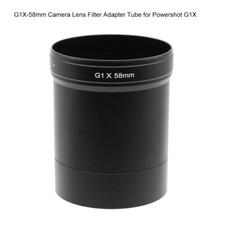 Metal G1X-58mm 58mm UV/CPL/ ND Camera Lens Filter Adapter Tube for Powershot G1X