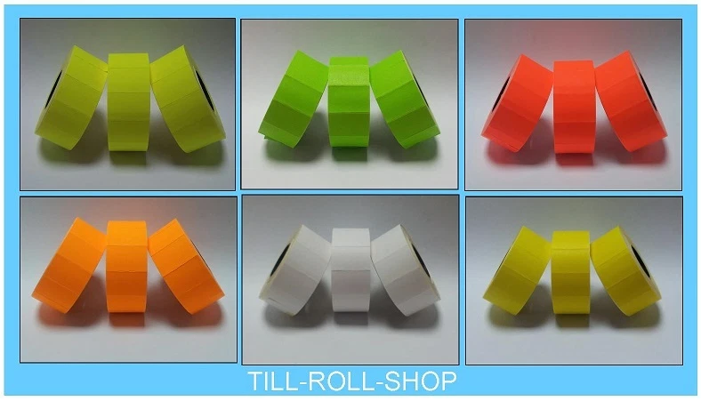 HCR SYSTEMS CT7 26mm x 16mm Price Gun Labels - Various Colours, Adhesives and Quantities