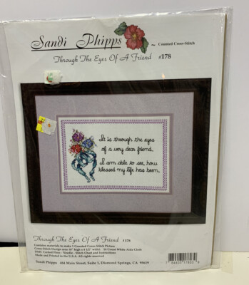 Friend Cross Stitch Poem Kit Sandi Phipps #178
