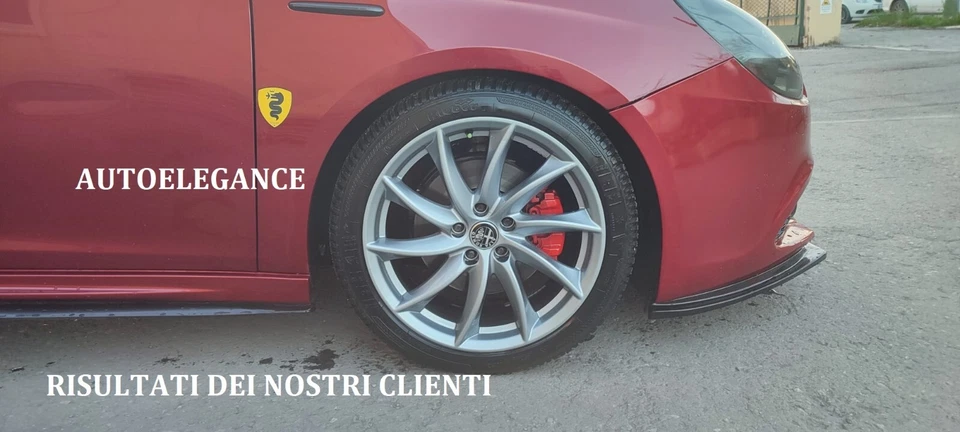 0034 ALFA ROMEO GIULIETTA 2010-2020 FLAPS SOTTO MINIGONNE ABS NERO LUCIDO - Immagine 2 di 4