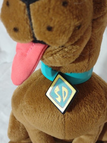 De colección RARO 1989 Nanco 10" Scooby Doo peluche rígido animal de peluche Hanna Barbera - Imagen 10 de 10