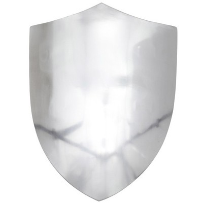 14th Century Medieval Battle Ready Steel Shield   18 Gauge Polished Blank Shield