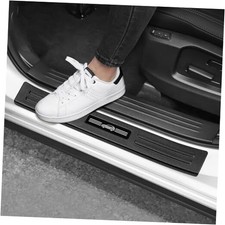 4PCS Door Sill Protector Compatible with Mazda 2017-2025 CX5 CX-5 Matte Black