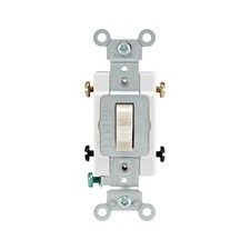 Leviton 20 amps Double Pole Toggle AC Quiet Switch Light Almond
