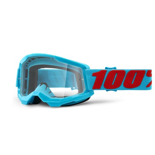 100% Strata 2 MX Motocross Offroad Clear Lens Goggles - Pick Color - Picture 10 of 24