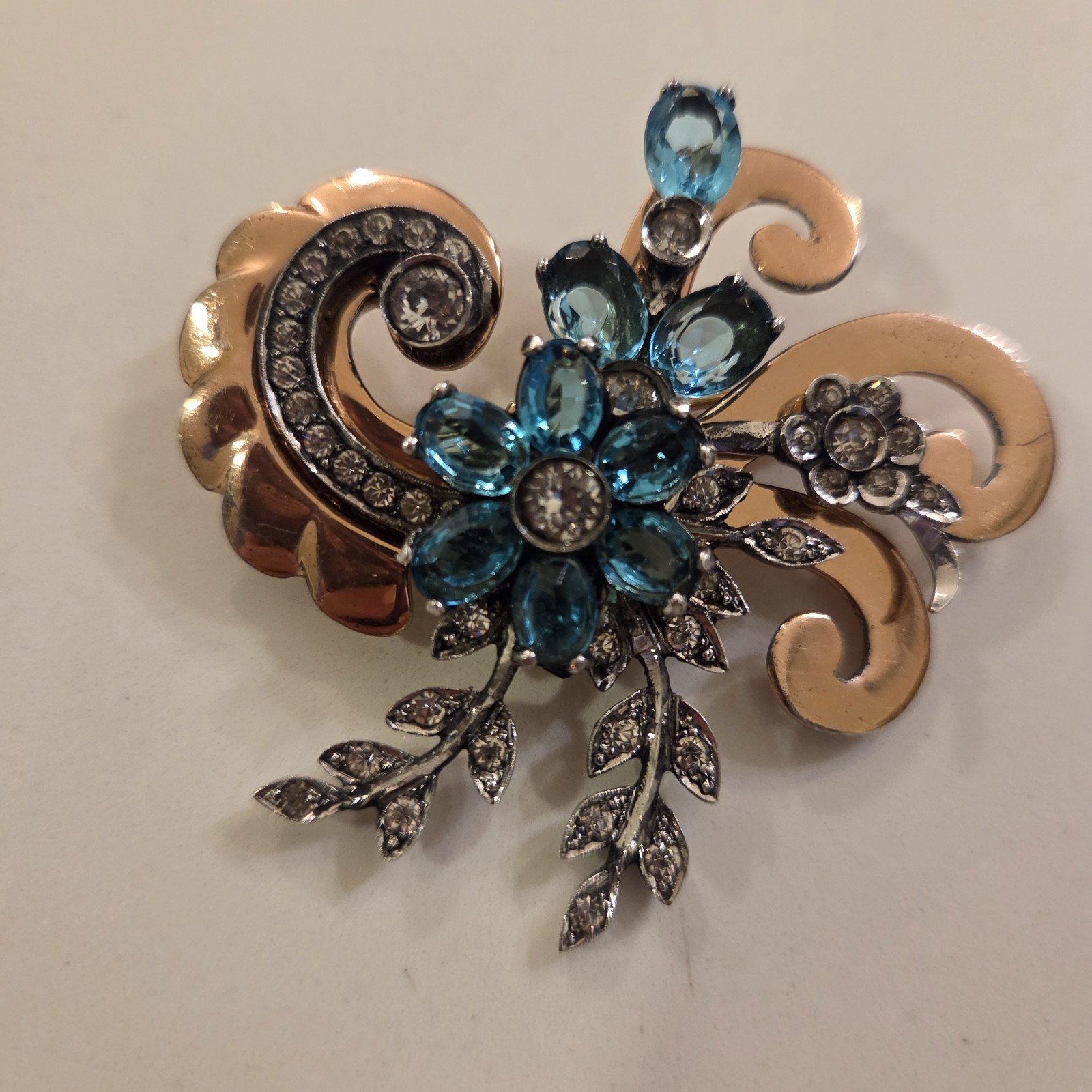 Vintage Unique BOHLINGER Multi-layer Sterling Ros… - image 1