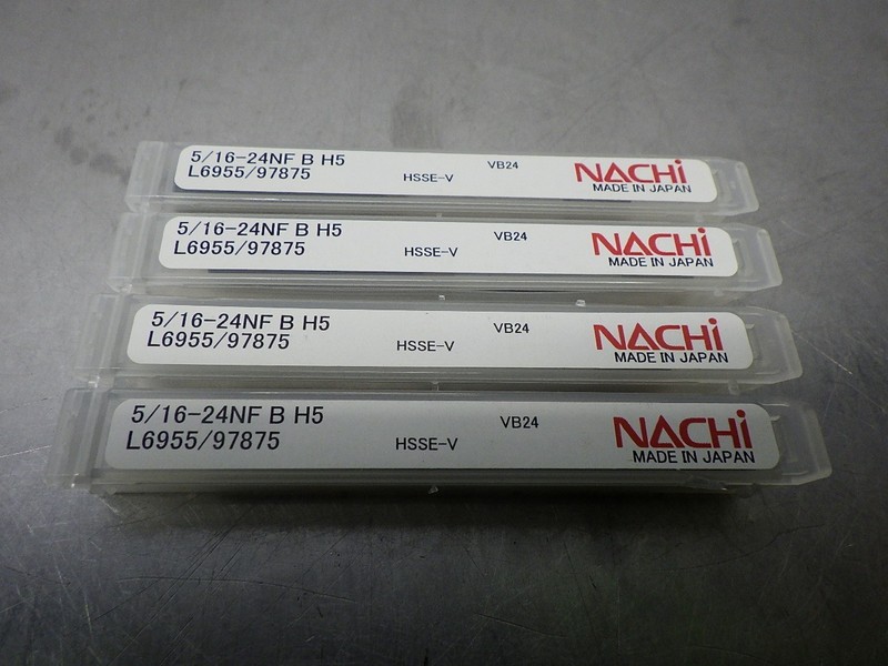 4 NEW! NACHI 5/16-24NF B H5 HSS Taps #L6955/97875