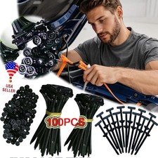100 PCS Nylon Universal Cable Tie Buckle  Heavy Duty Self-Locking Zip Ties Holder